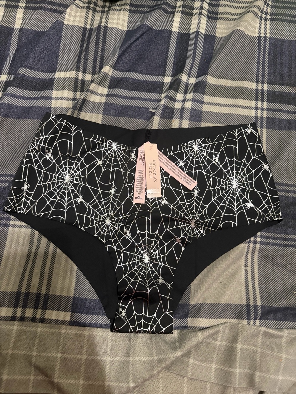 Victoria's Secret Black Spiderweb Print underwear